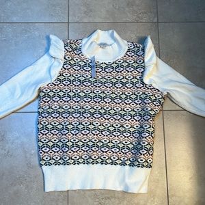 New Ann Taylor ruffled shoulder sweater